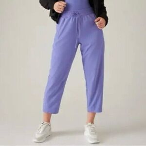 Athleta Arrival Straight Leg Ankle Pants Women’s Size 14 Adonis Blue Lightweight